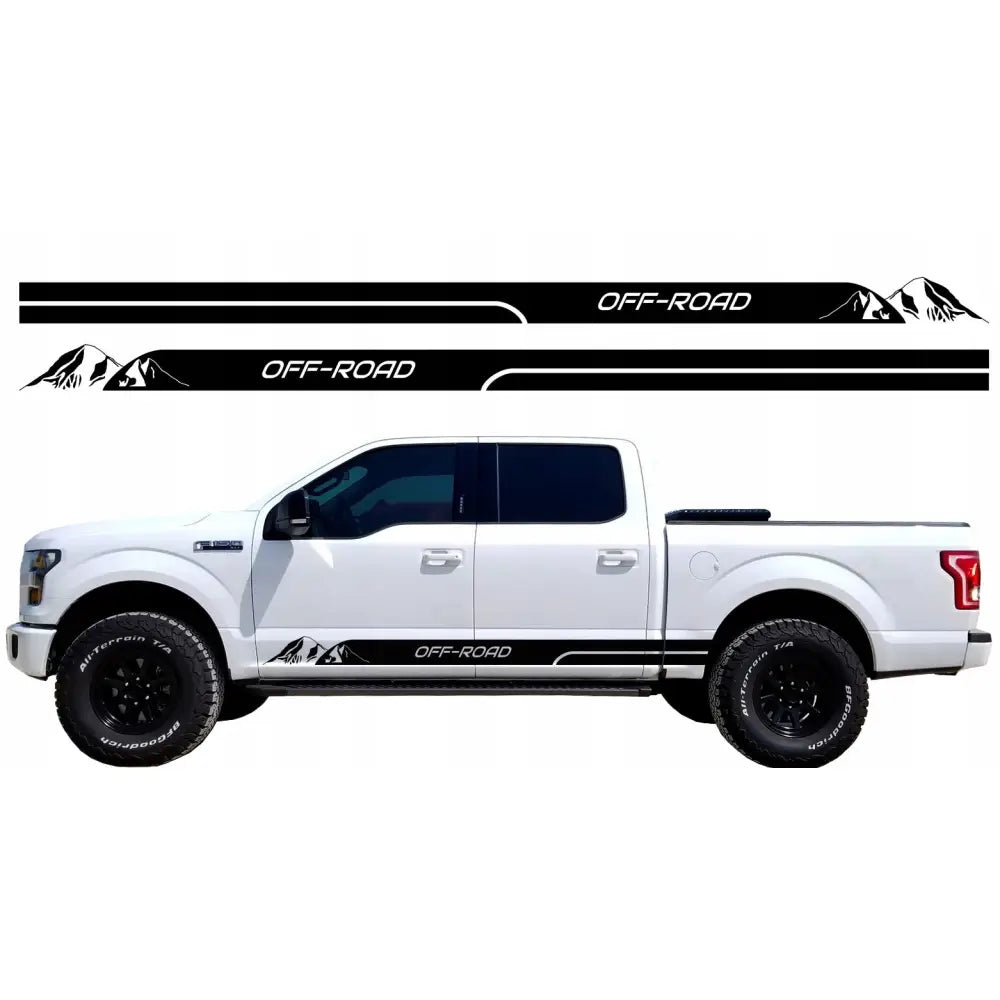 Dekalklistremerker til Bilsiden Fjellstriper 200x10cm