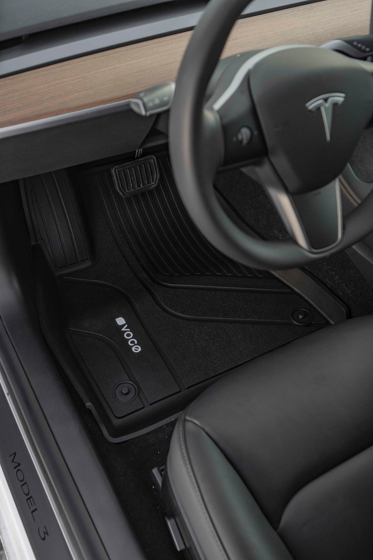 Vogo gulvmatter til Tesla Model 3 – Santoprene™ Thermoplastic Elastomer