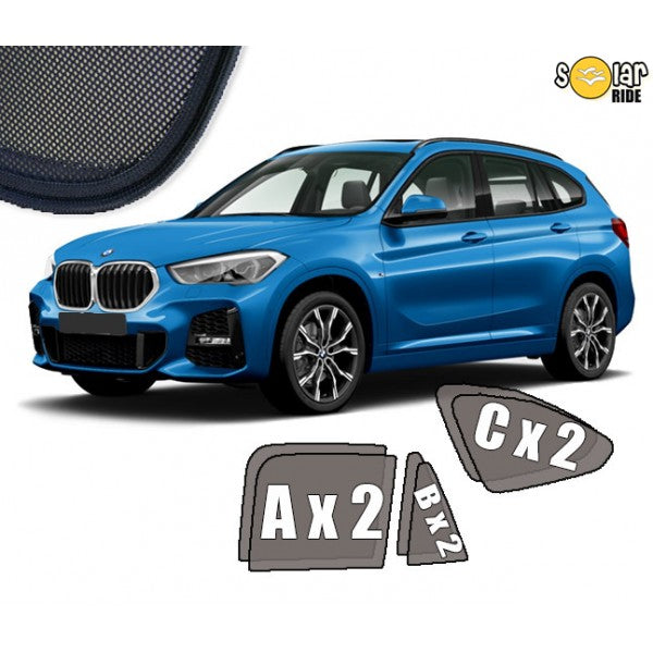 Sr solskjerm i akryl til Bmw X1 (F48), vindavviser med enkel montering og regnbeskyttelse