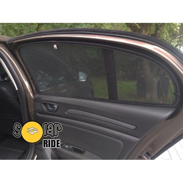 Solskjerm Renault Megane Sedan / GrandCoupe IV (2015-) (3 stk) - sett forfra