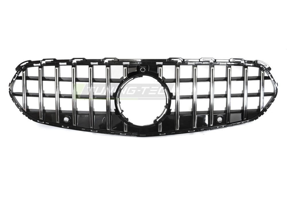 Detaljbilde av Grill Mercedes C-Klasse W206/S206 21- krom/sort.