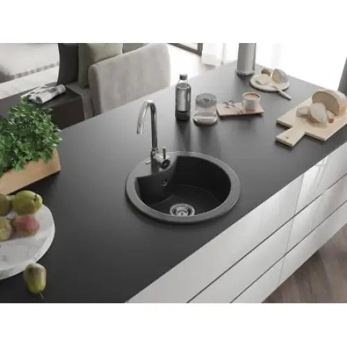 Diego Kjøkkenvask 1 Kum 488x480 Mm Svart - 6512481000-77