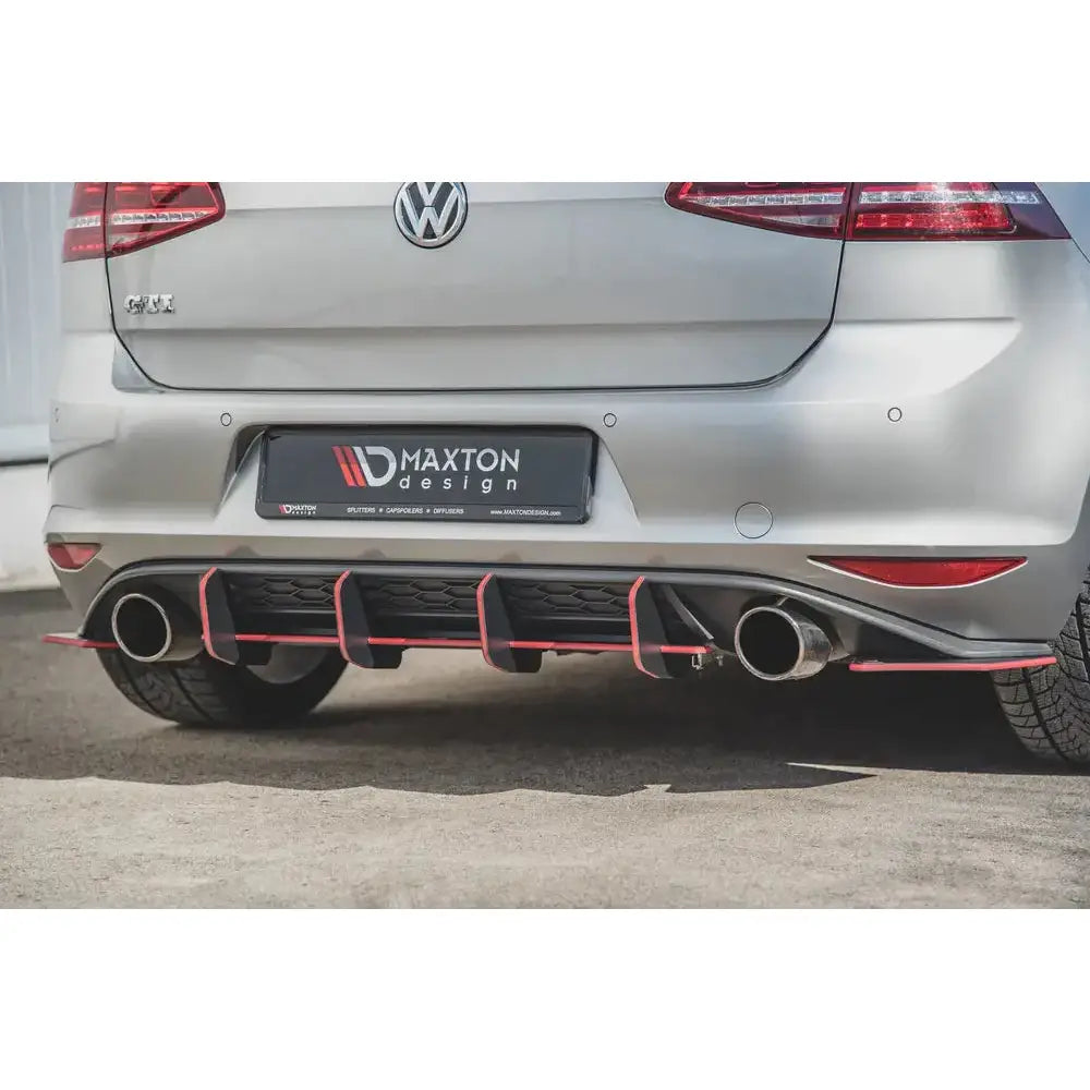 Diffuser bak Racing-kvalitet V.2 Vw Golf 7 Gti