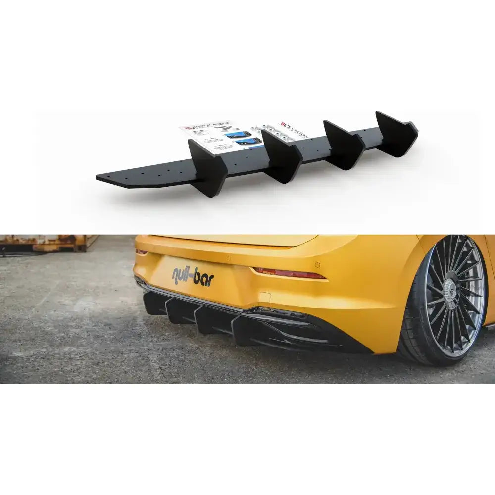 Diffuser bak Racing-kvalitet V.2 Vw Golf 8