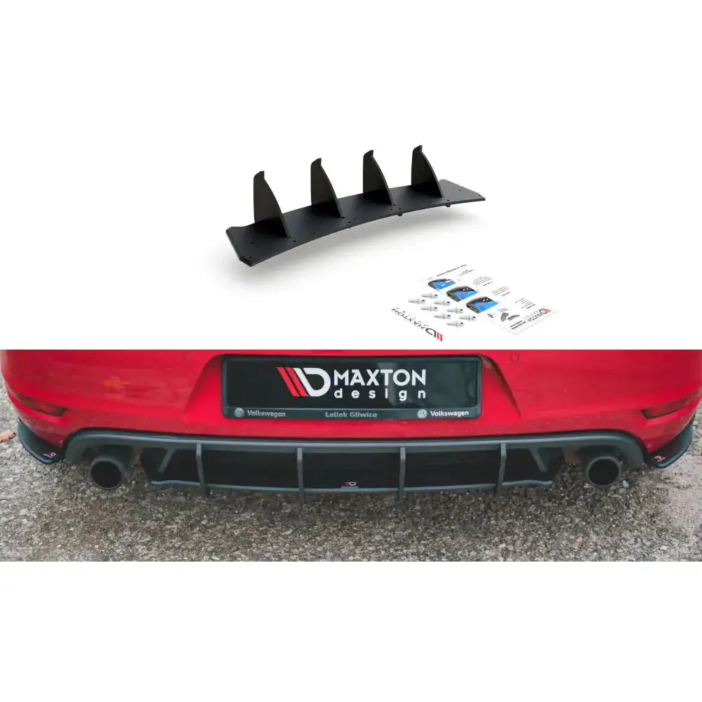 Diffuser bak Racing V.2 Volkswagen Golf Gti Mk6 08-12