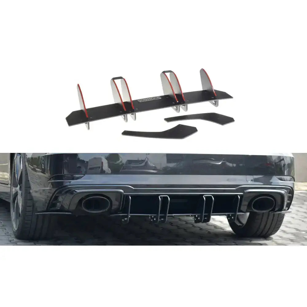 Diffuser bak V.2 Audi Rs3 8v Fl Sportback