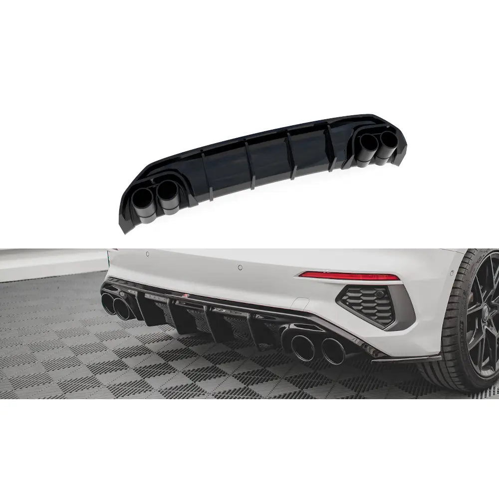 Diffuser med Eksosattrapp Audi A3 S-line Sportback 8y
