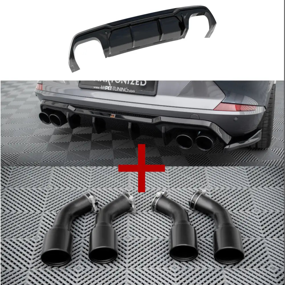 Diffuser med Eksosattrapp V3 Cupra Formentor Vz Mk1