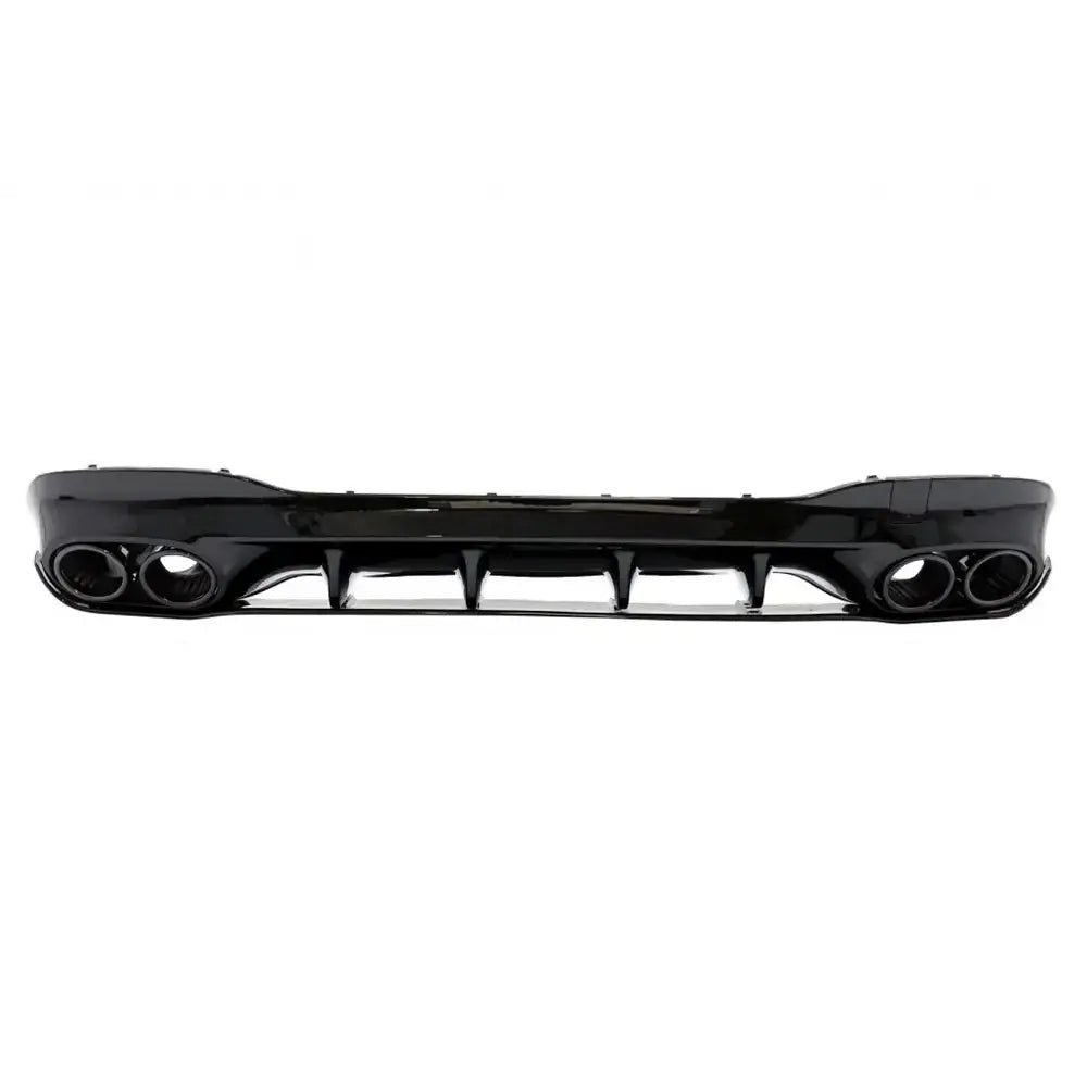 Diffuser med Exhaust Tips Mercedes Cla X118 Shooting Brake C118 Coupe Sport Line (2019-up) Cla45s Design Aerodynamic