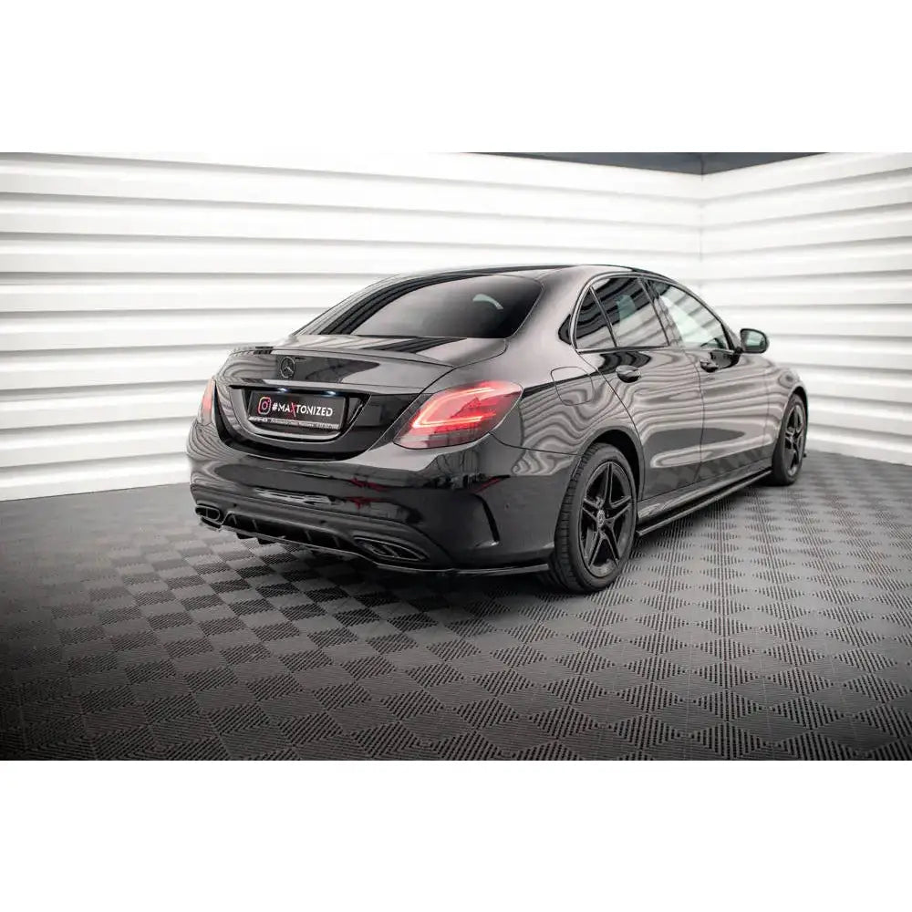 Diffuser Mercedes C-klasse W205 18-21 Amg-line 43 Facelift - Central Rear Splitter