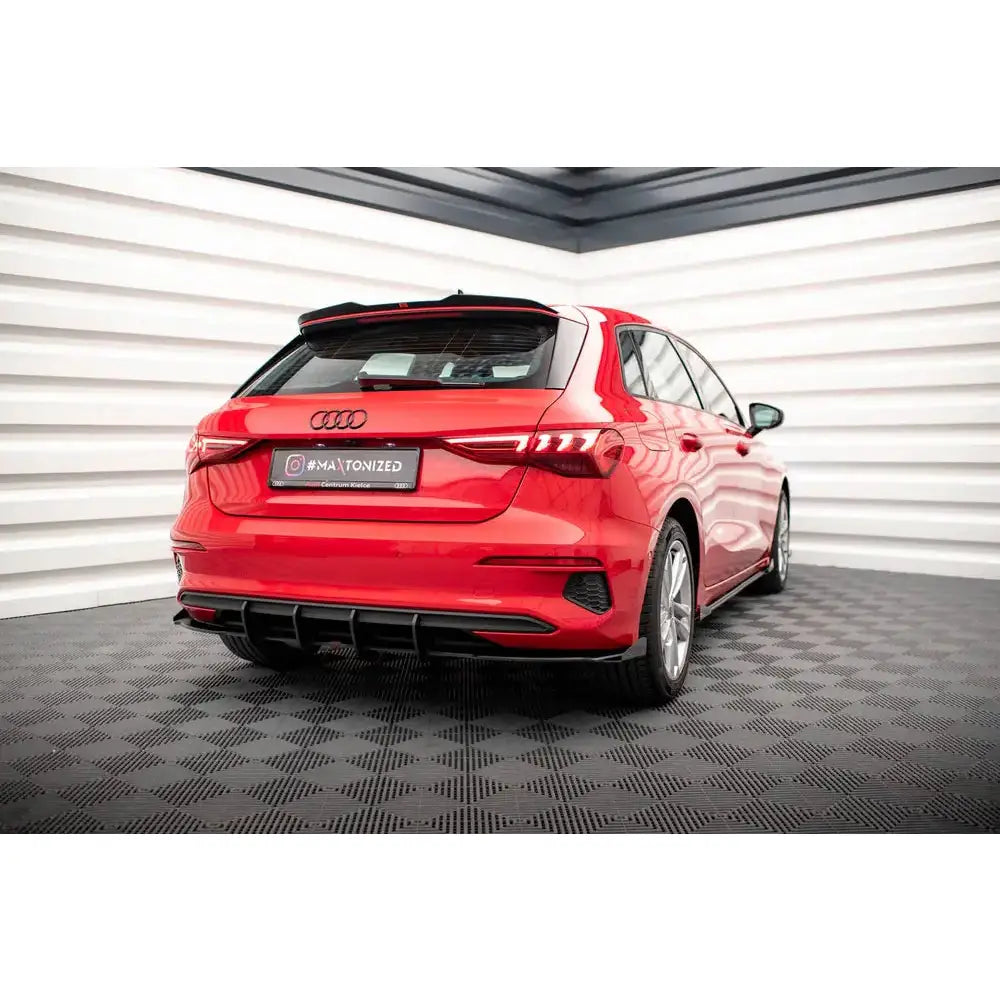 Diffuser (rear Valance) Street Pro + Flaps - Audi A3 Sportback 8y 20-