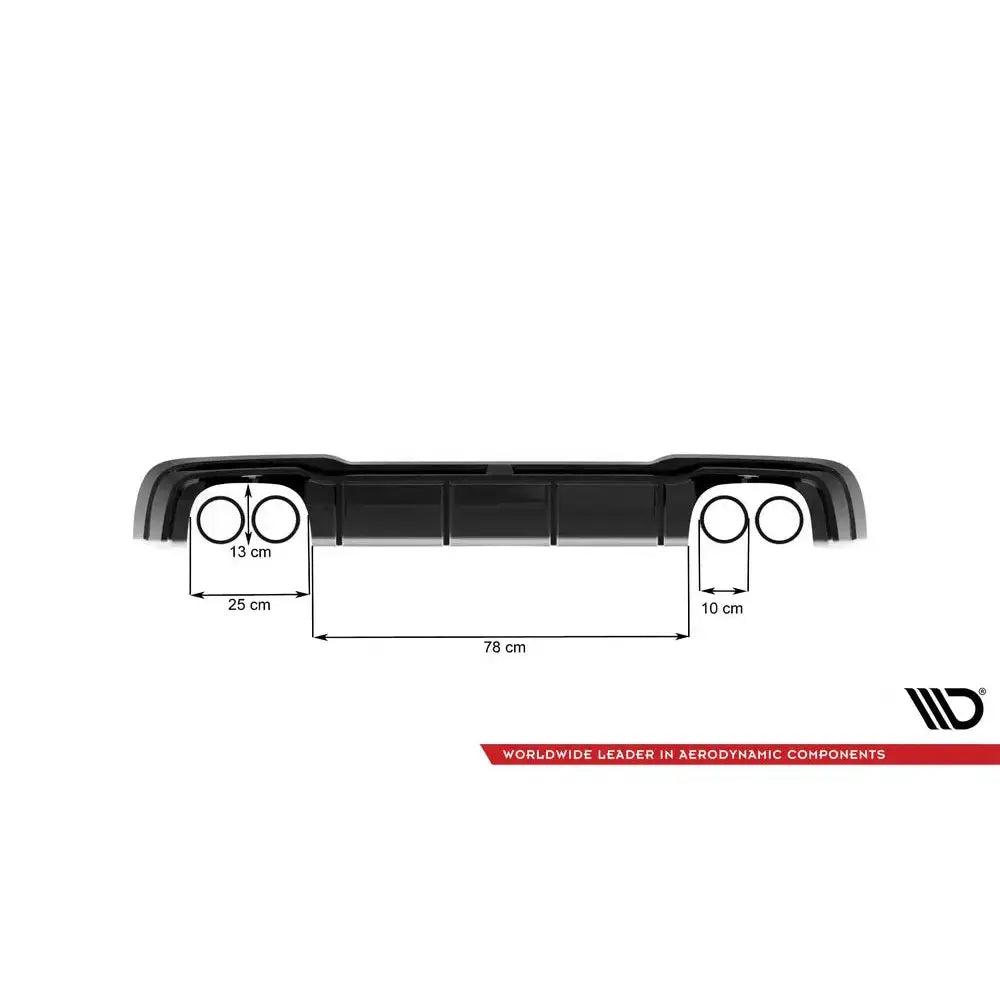 Diffuser (rear Valance) V.2 - Audi Rs3 8v Facelift 17-