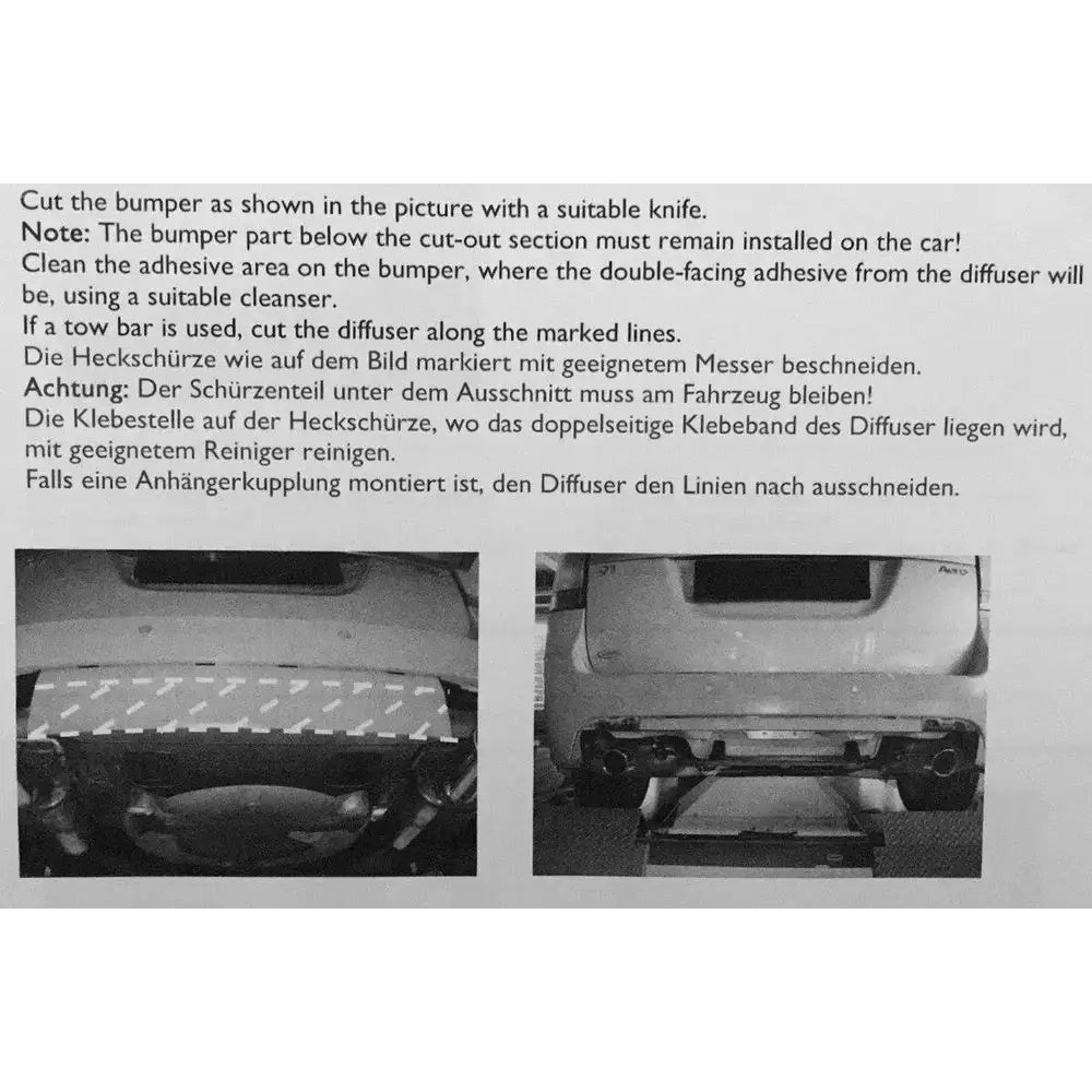 Diffuser Saab 9-3 Aero Mk2 Facelift