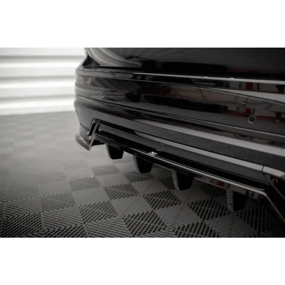 Diffuser Volvo Xc60 21- R-design Mk2 Facelift - Central Rear Splitter