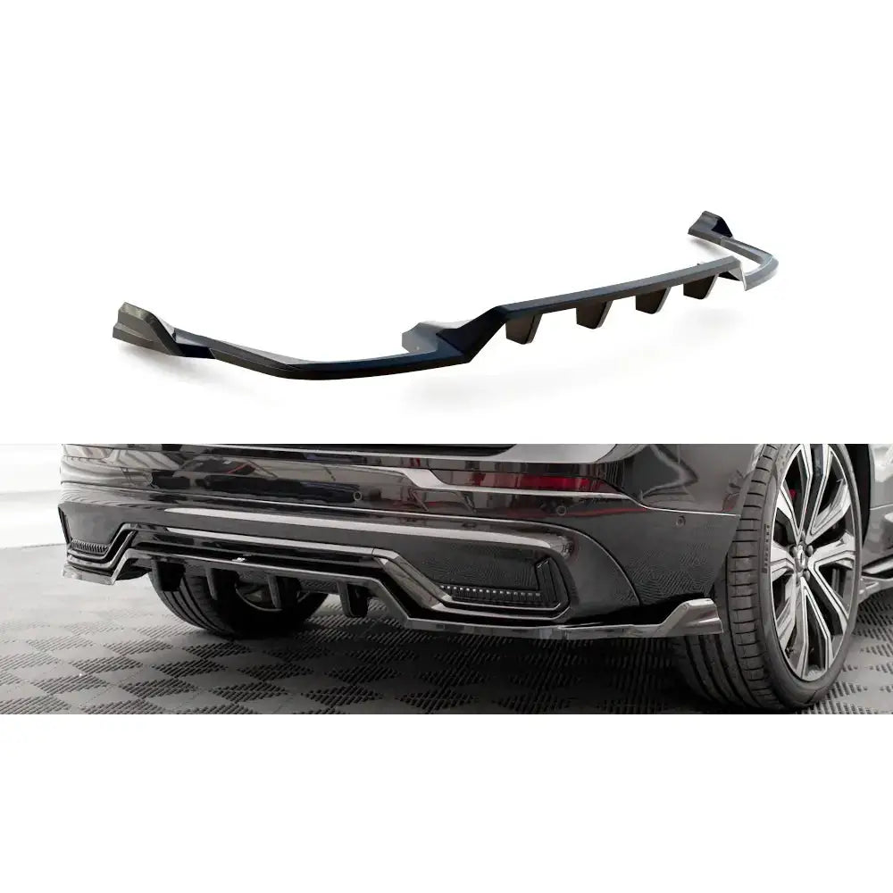 Diffuser Volvo Xc60 21- R-design Mk2 Facelift - Central Rear Splitter