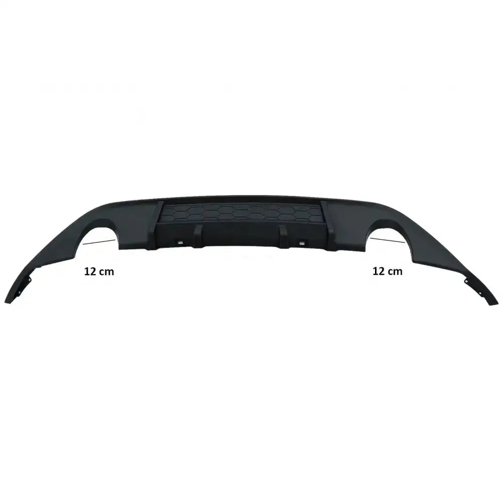 Diffuser With Twin Exit for Single Exhaust Tips Vw Golf 7 Vii (2013-2016) Gti Design