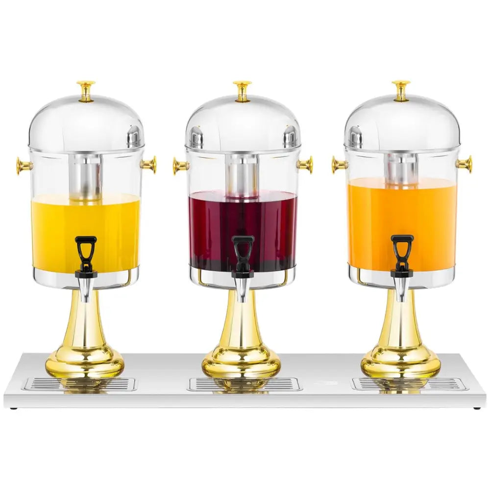 Dispenser Avkjølende Buffékran for Juice og Drikker 3 x 8 l