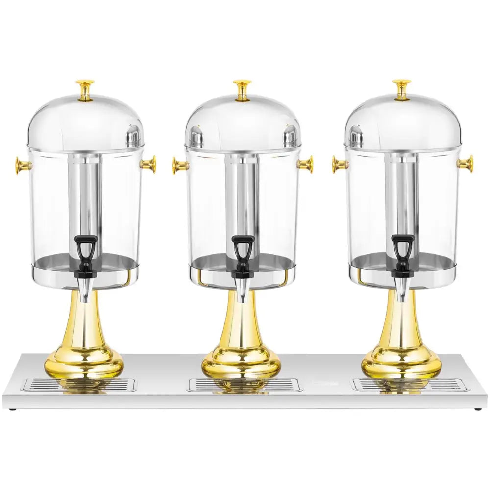 Dispenser Avkjølende Buffékran for Juice og Drikker 3 x 8 l