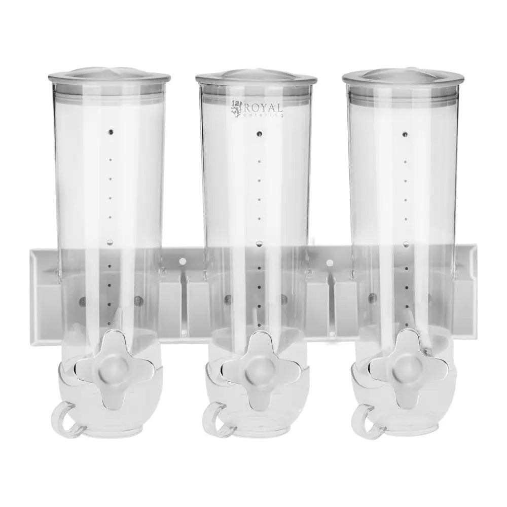 Dispenser for Dry Products-3 x 1.5l-bakelser og Muesli-svart