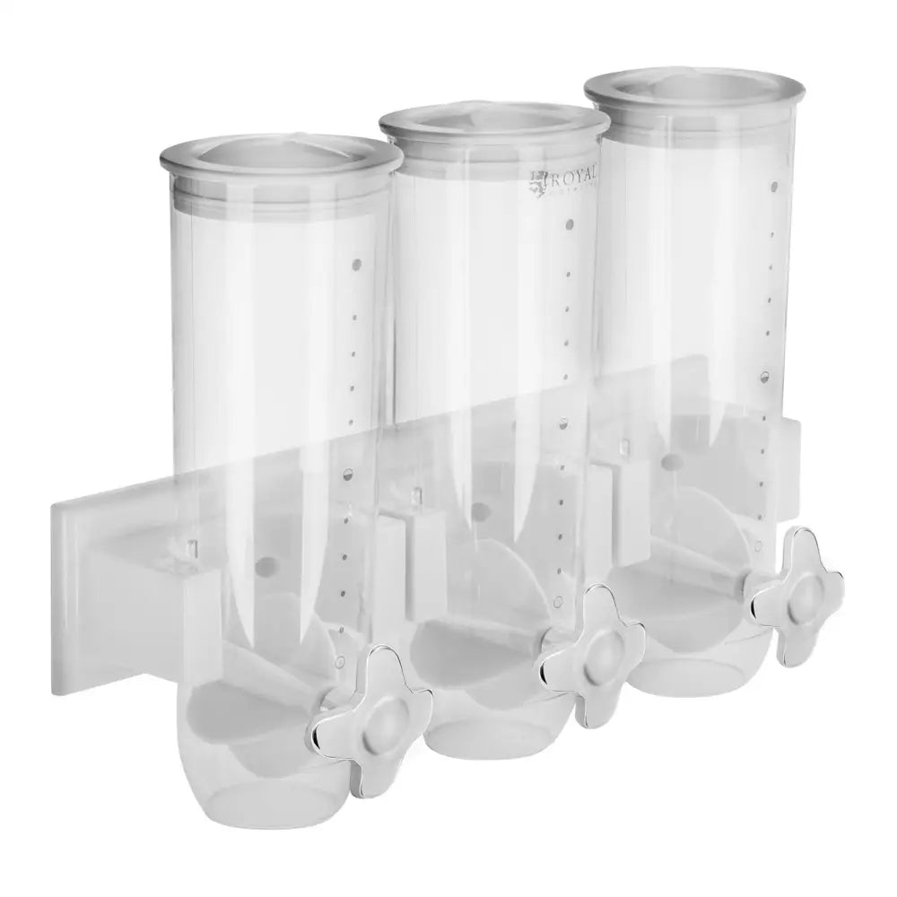 Dispenser for Dry Products-3 x 1.5l-bakelser og Muesli-svart