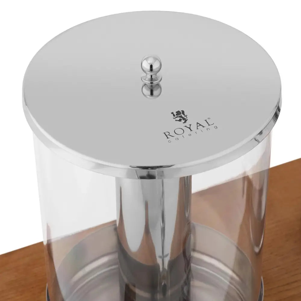 Dispenser for Juice Dispensers With a Cooling System On a Wooden Base 2x 7 l