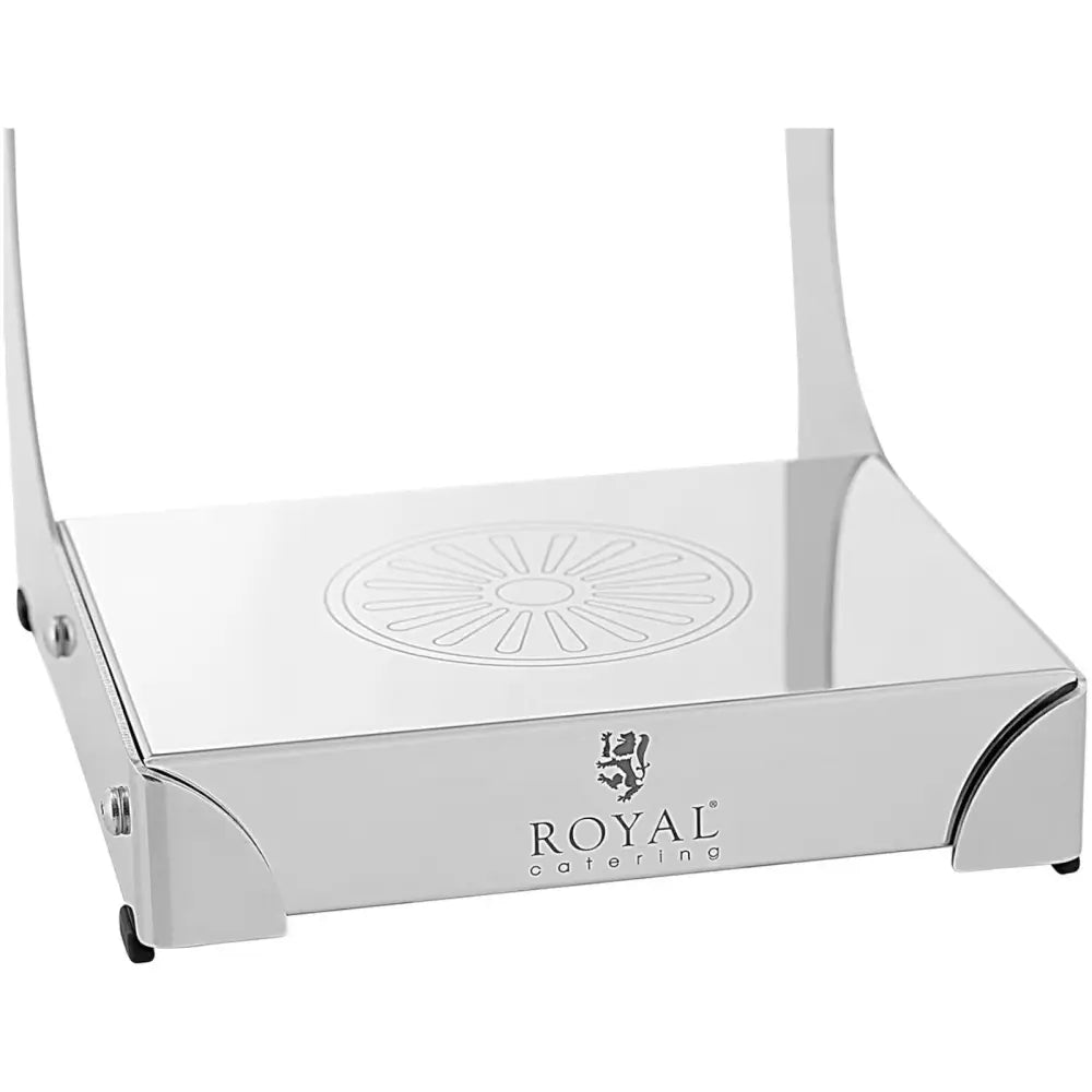 Dispenser for ris eller godteri i klar plast, 3,5 l, skrå vinkel med synlig Royal Catering-logo foran.