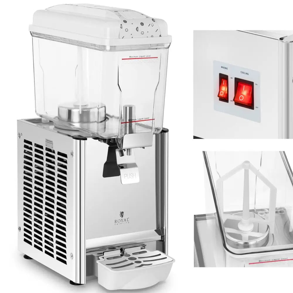 Dispenser med Kjølefunksjon for Juice Drikke og Smoothies 12 l