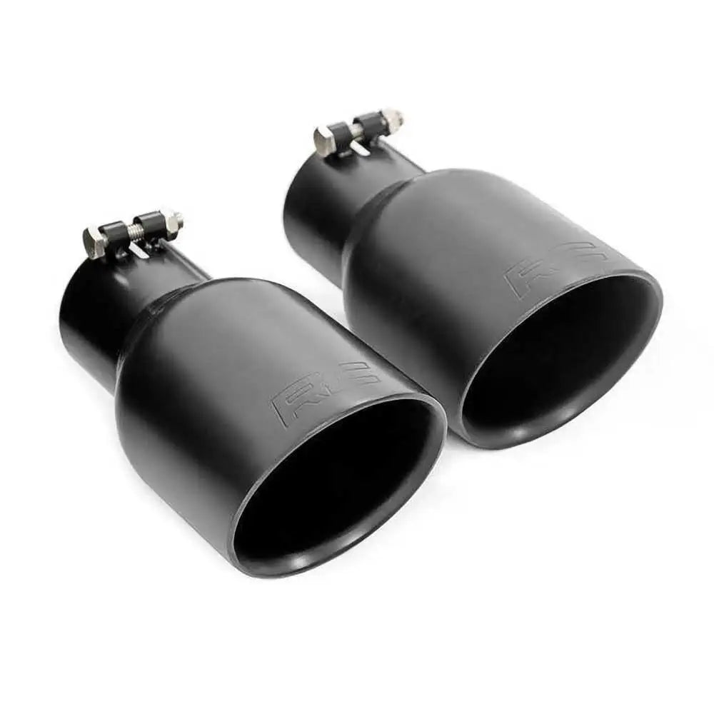 Dobbel Eksos Svart Rough Country - Jeep Wrangler Jk 4 d 07-18