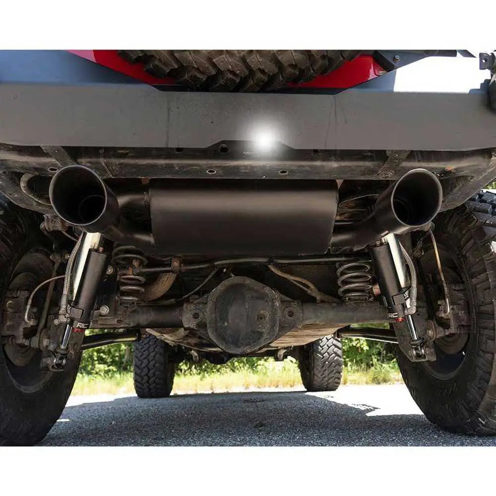 Dobbel Eksos Svart Rough Country - Jeep Wrangler Jk 4 d 07-18