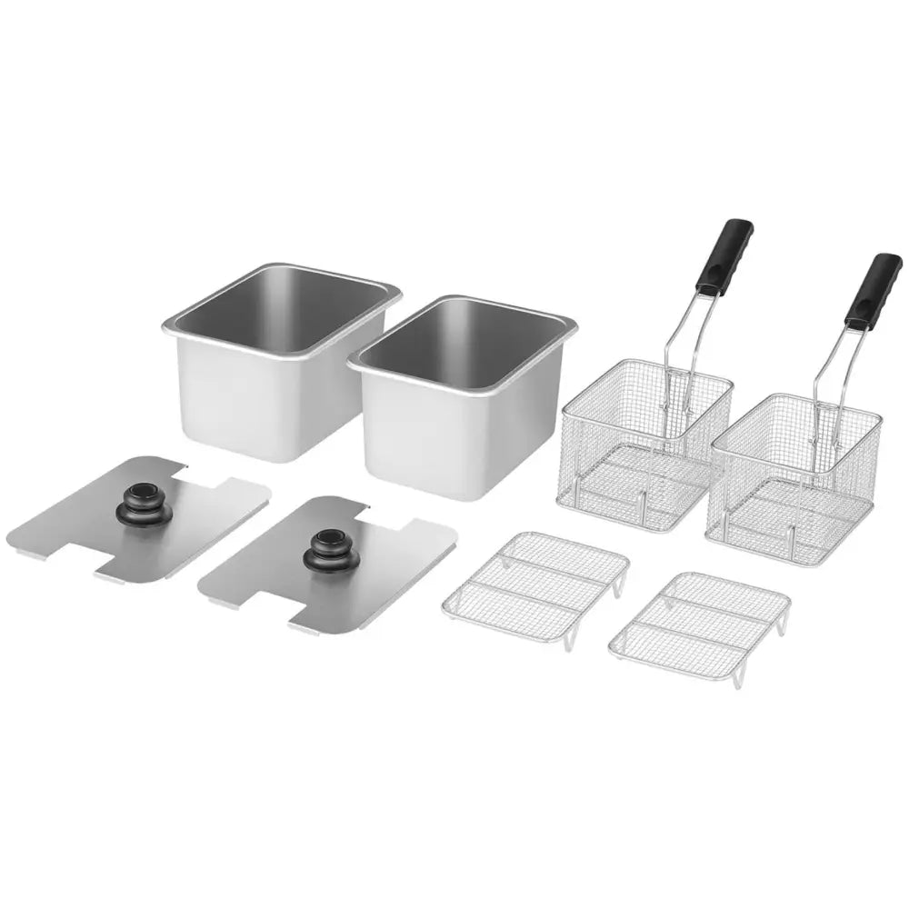 Dobbel Elektrisk Friterte med Termostat fra Ego 2x4l