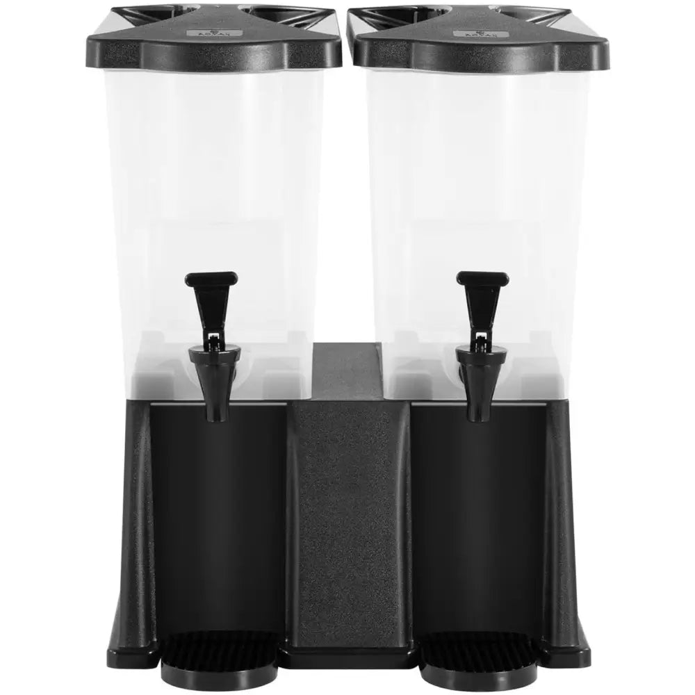 Dobbel Plast Drikkeserveringsbeholder M/ Kran 2x 9.3 l