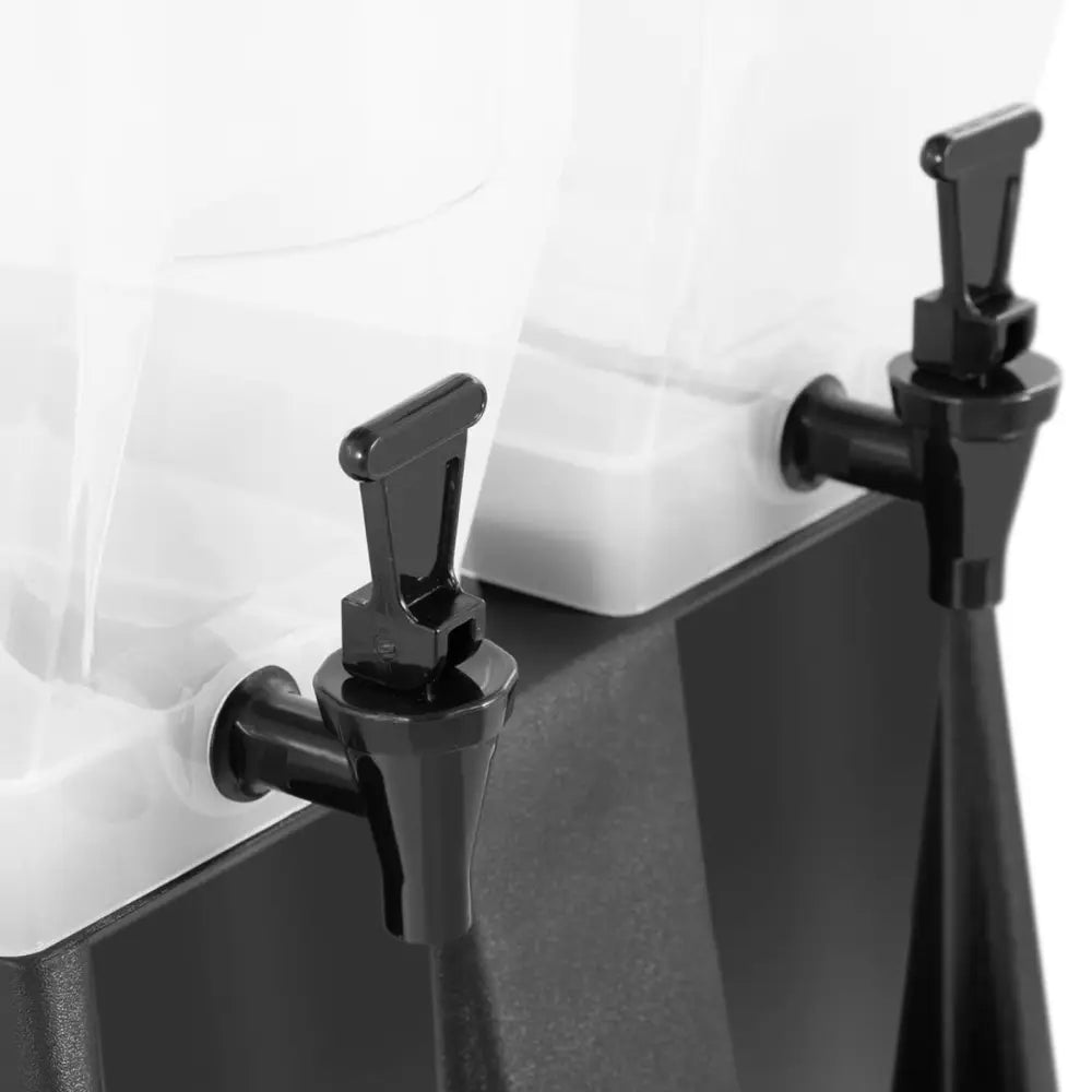 Dobbel Plast Drikkeserveringsbeholder M/ Kran 2x 9.3 l