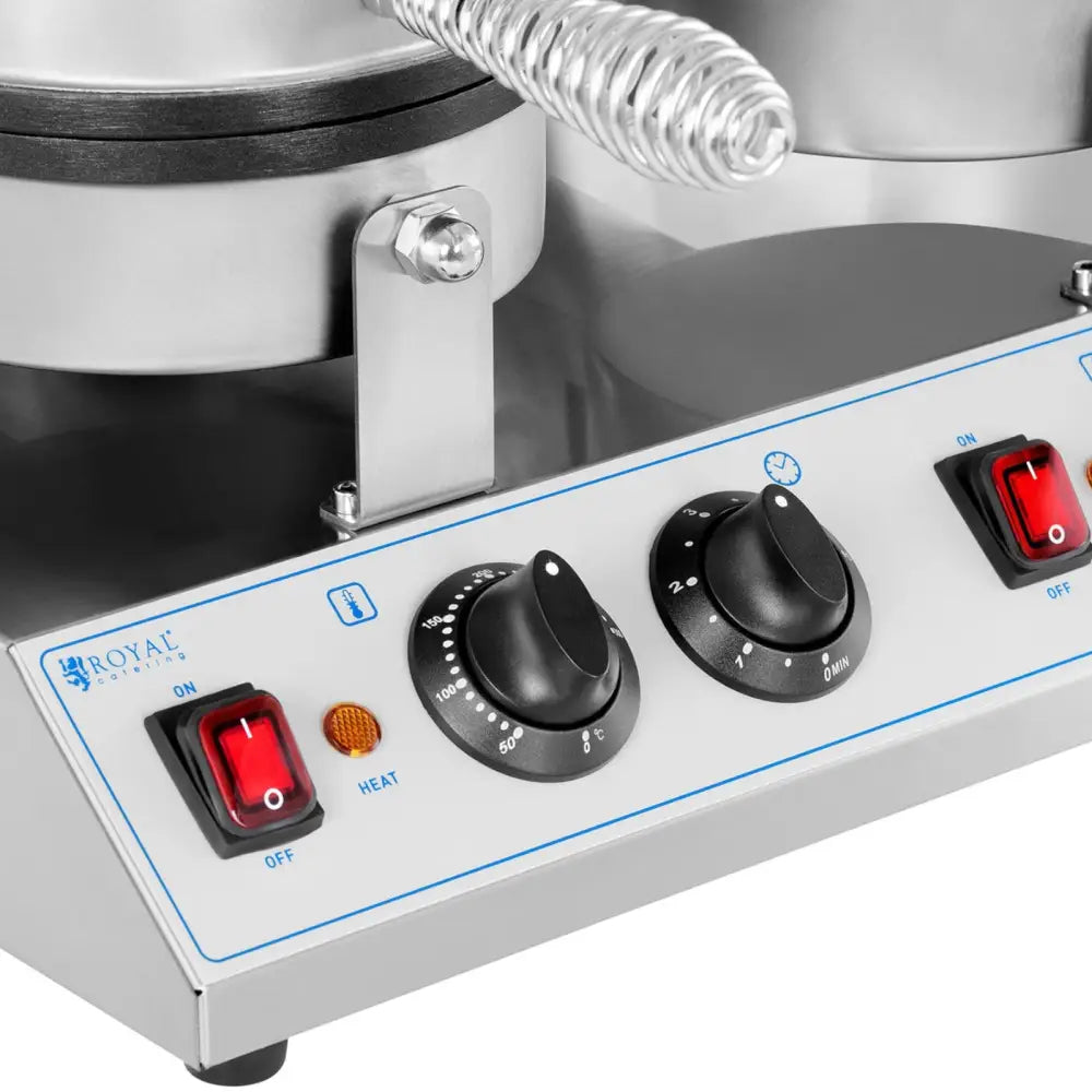 Dobbel Runde Vaffeljern 185 Mm 2600 w