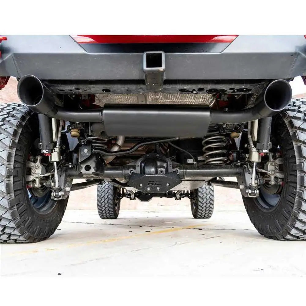 Dobbel Svart Eksos - Jeep Wrangler Jl 4 d 18-