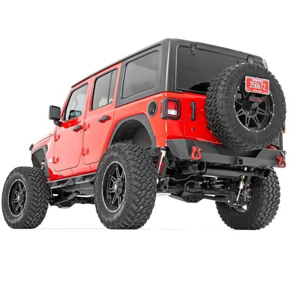 Dobbel Svart Eksos - Jeep Wrangler Jl 4 d 18-