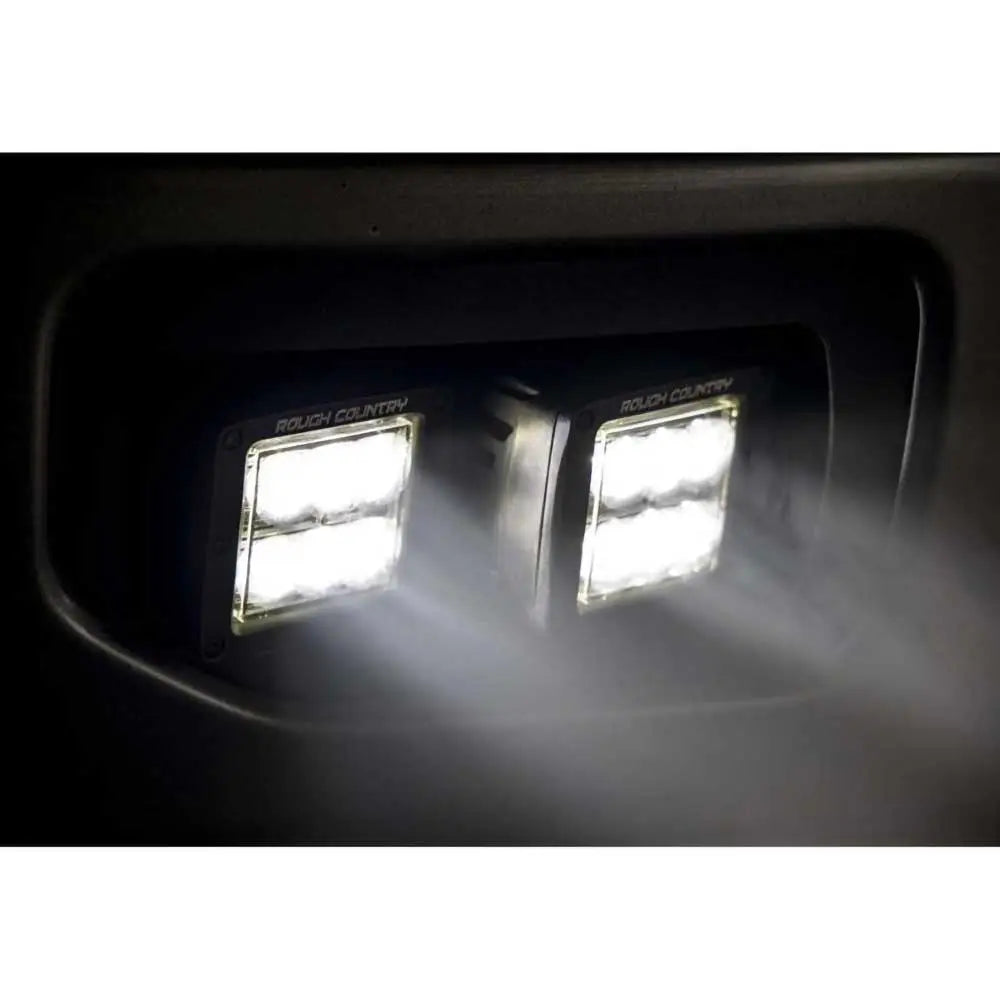 Dobbelt Led-tåkelykter Flombalken Rough Country Black Series - Ford F150 15-17
