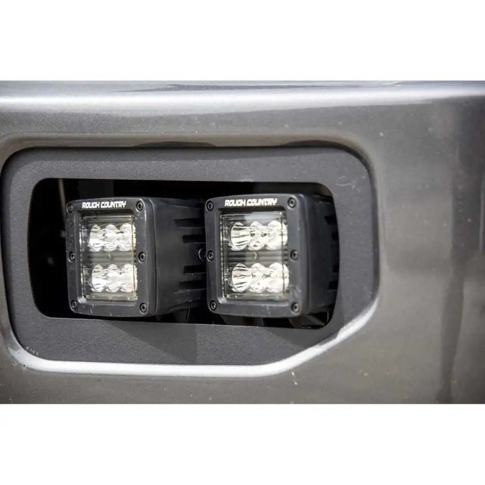 Dobbelt Led-tåkelykter Flombalken Rough Country Black Series - Ford F150 15-17
