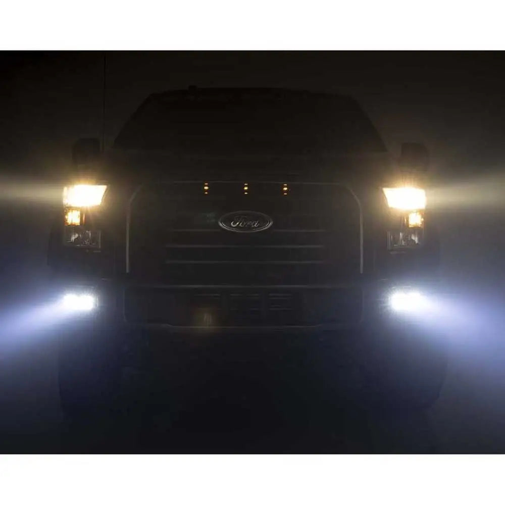 Dobbelt Led-tåkelykter Flombalken Rough Country Black Series - Ford F150 15-17