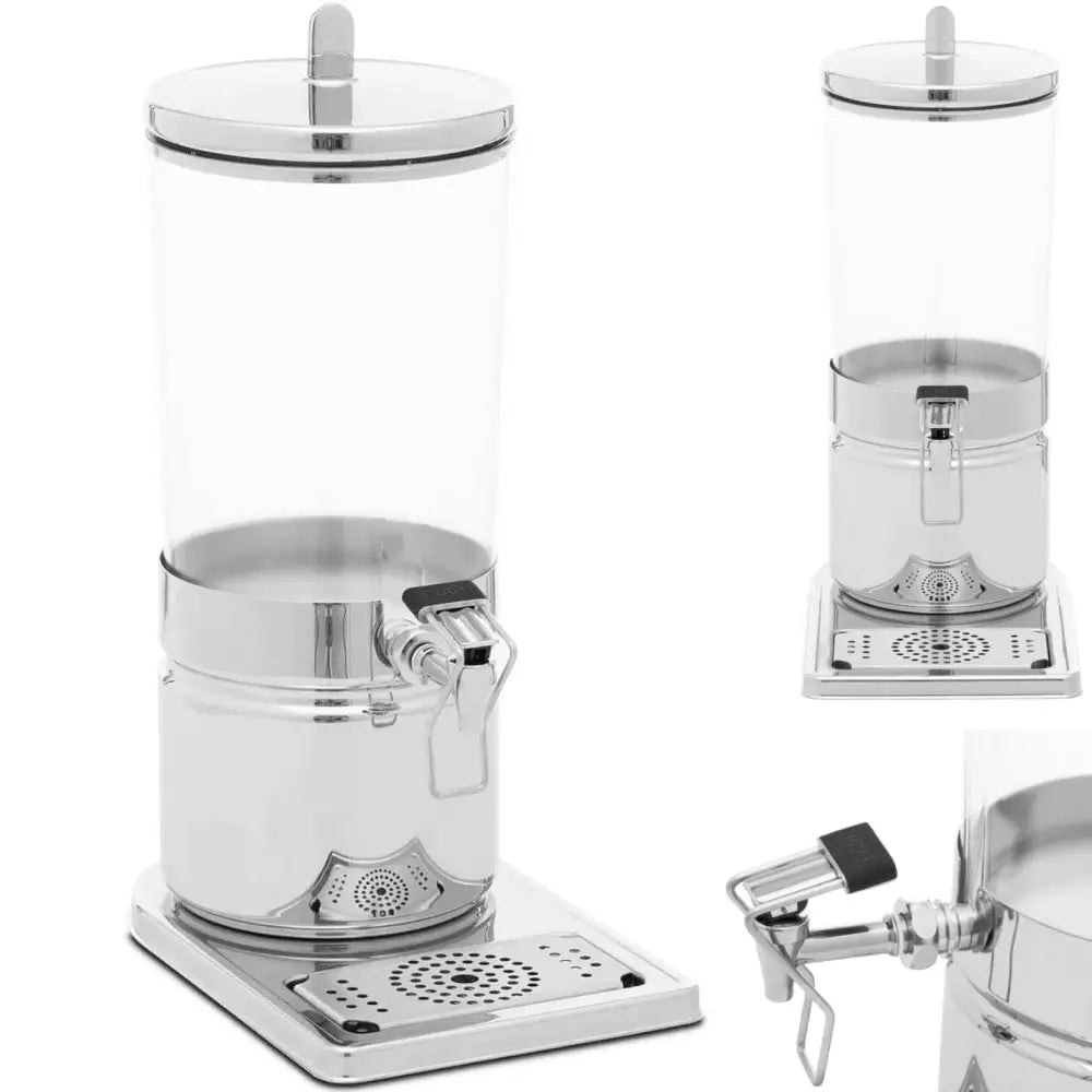 Drikkeskapsdispenser i Rustfritt Stål 6 l