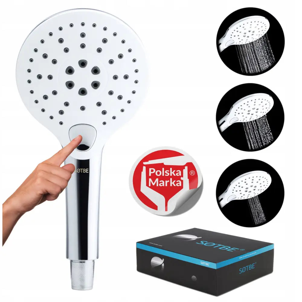Dusjhåndtak med øko-vennlig Filter for Vannbesparelse og Kalkbeskyttelse