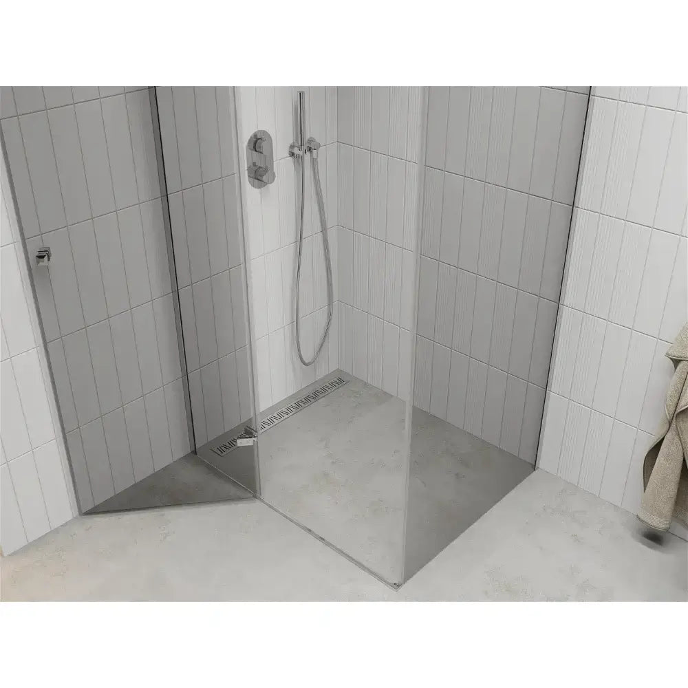 Dusjhjørne 120x100 Cm Krom Inngangsbredde (mm): 702