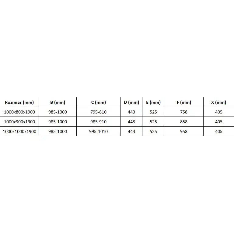 Dusjhjørne 3-vegg med Skyvedør 100x100 Cm Krom