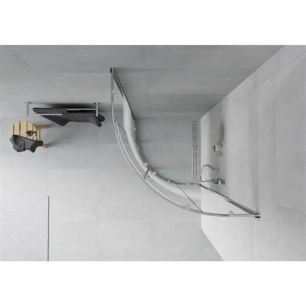 Dusjhjørne 70x70 Cm Striper Krom Inngangsbredde (mm): 385