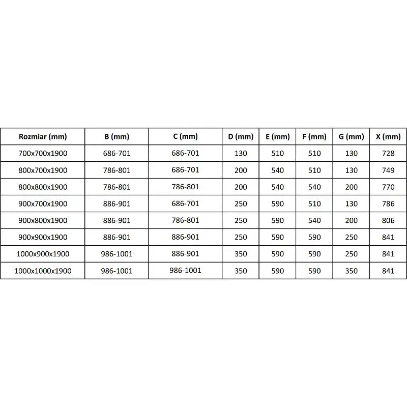 Dusjhjørne 80x70 Cm Krom Inngangsbredde (mm): 749