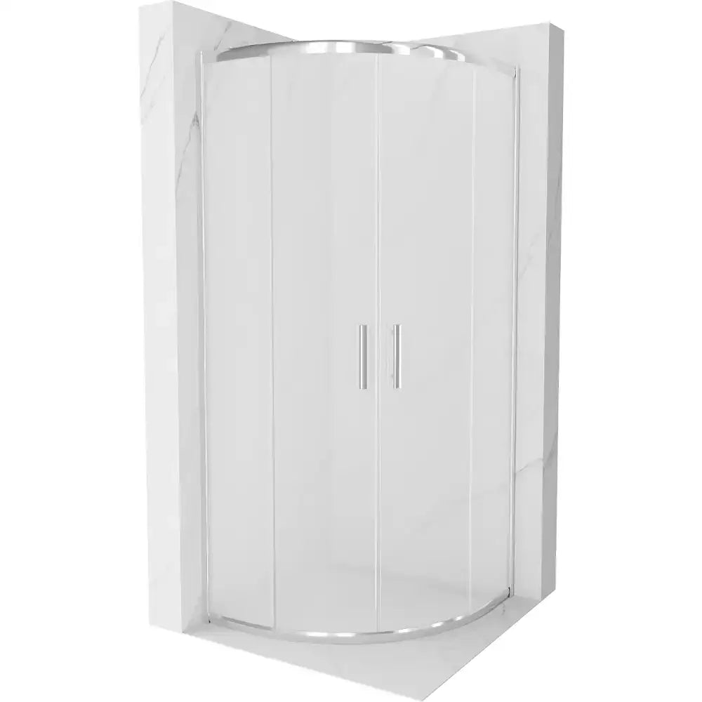 Dusjhjørne 90x90 Cm Frostet Krom Inngangsbredde (mm): 520