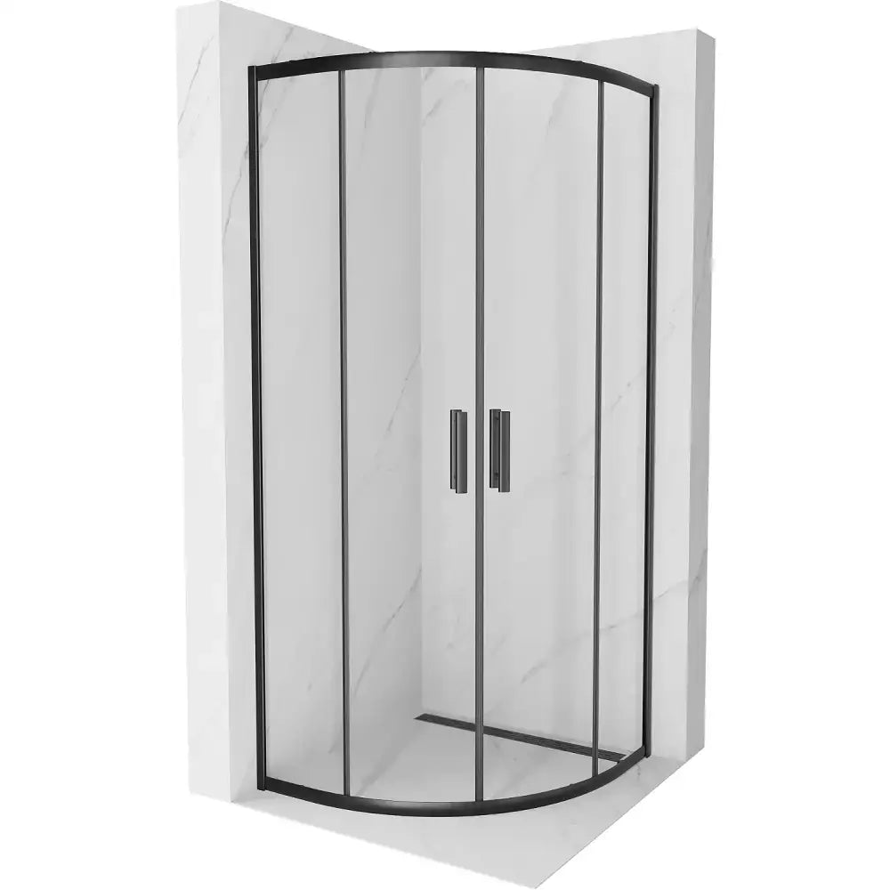 Dusjhjørne 90x90 Cm Svart Inngangsbredde (mm): 520