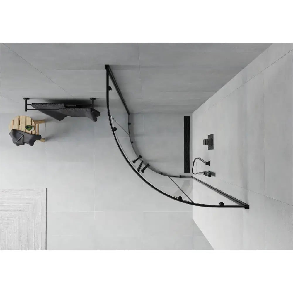 Dusjhjørne 90x90 Cm Svart Inngangsbredde (mm): 520