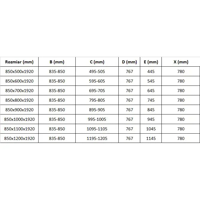 Dusjhjørne Hengslet 85x120 Cm Krom