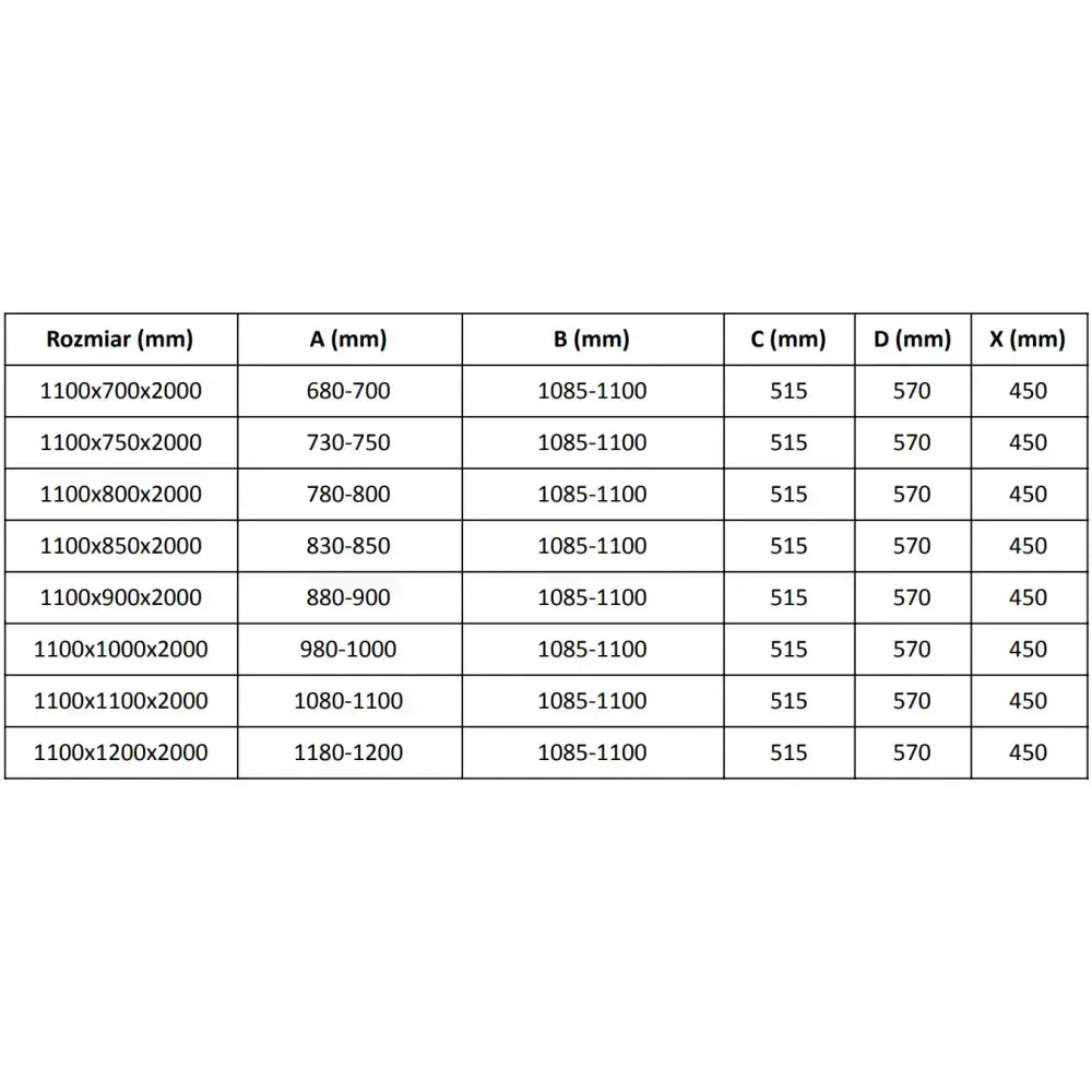 Dusjhjørne med Skyvedør 110x110 Cm Krom