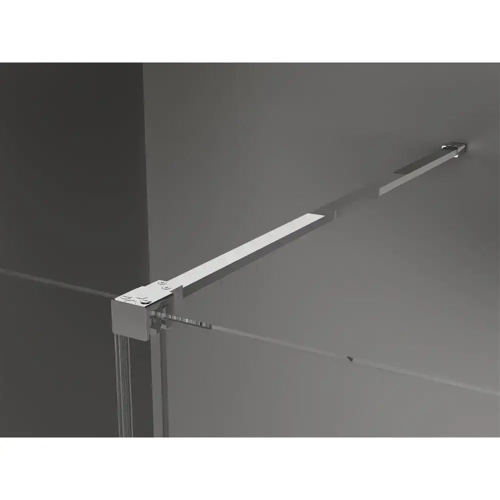 Dusjhjørne med Skyvedør 110x70 Cm Krom Transparent